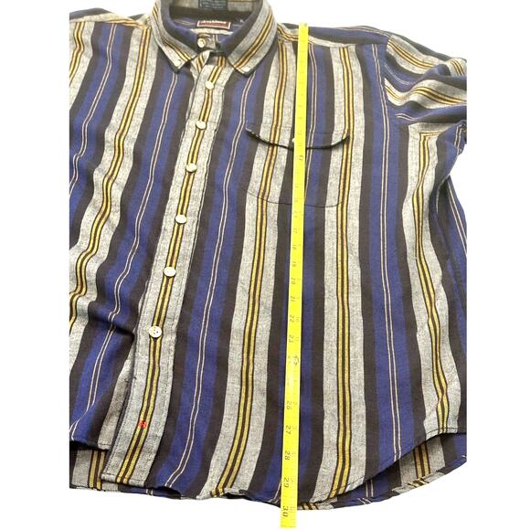 Lochlana by Hathaway Men’s Casual Long Sleeve Striped Shirt XL - Picture 7 of 8